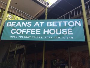 Beans @ Betton sign